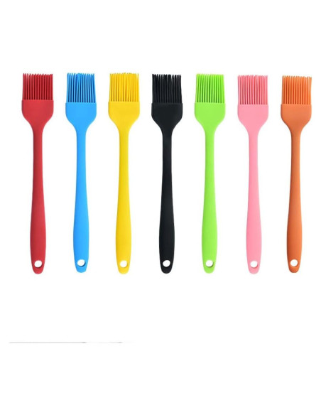Brocha de Silicona JYYHSF para BBQ y Pastelería - 7 PCS Multicolor Brocha de Silicona JYYHSF para BBQ y Pastelería - 7 PCS Multicolor