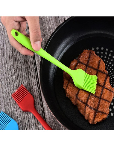 Brocha de Silicona JYYHSF para BBQ y Pastelería - 7 PCS Multicolor