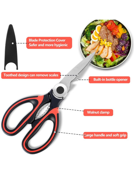 Tijeras de Cocina Slarsenra Acero Inoxidable 20.7cm 2 Piezas Tijeras de Cocina Slarsenra Acero Inoxidable 20.7cm 2 Piezas