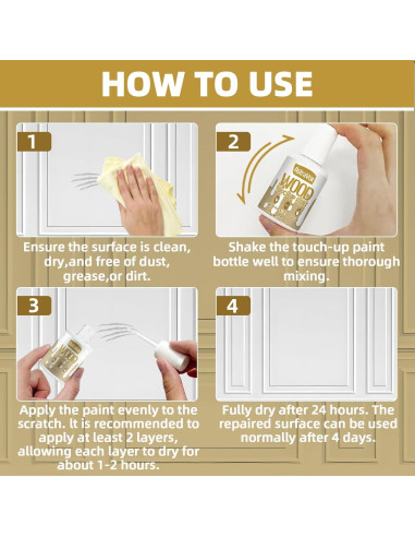 Pintura de Reparación de Madera AstraVox 1.5 Oz Negra Brillante