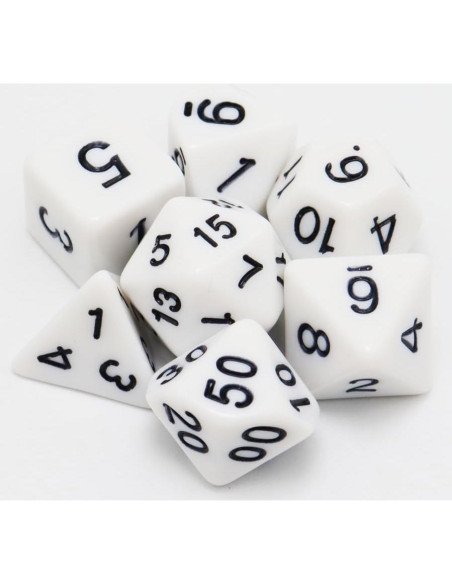 Juego de Dados Poliedricos Manchados D&D 7 Piezas Acrílico Juego de Dados Poliedricos Manchados D&D 7 Piezas Acrílico
