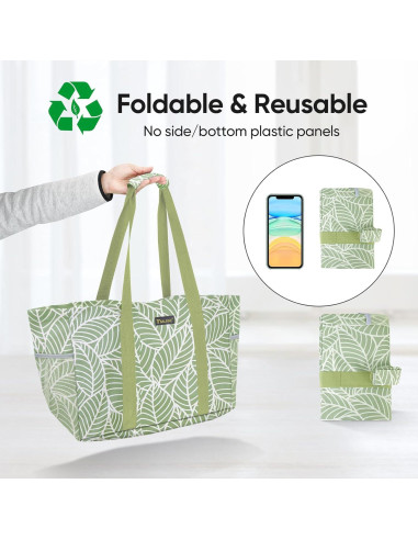 Bolsa de Utilidad Extra Grande BALEINE 34L Plegable Follaje Antiguo