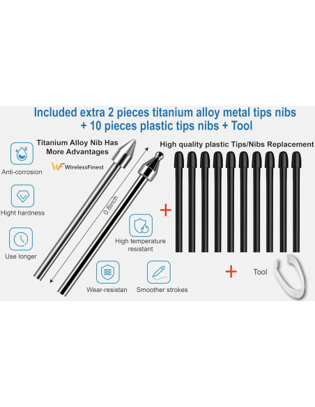Puntas de Reemplazo S Pen King Write para Samsung Galaxy Tab Puntas de Reemplazo S Pen King Write para Samsung Galaxy Tab