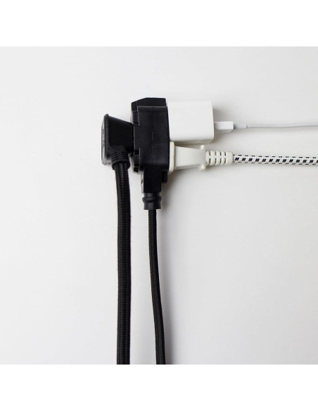 Cable de Extensión de Tela Globe Electric 2.7m 3 Salidas Cable de Extensión de Tela Globe Electric 2.7m 3 Salidas