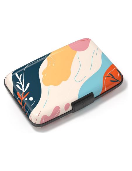 Billetera RFID Atufsuat para Mujeres - Aluminio Delgado Figura Abstracta Billetera RFID Atufsuat para Mujeres - Aluminio Delgado Figura Abstracta