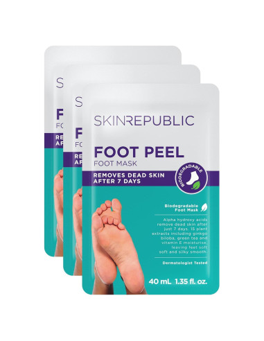 Mascarilla Exfoliante para Pies Skin Republic - 1 Par