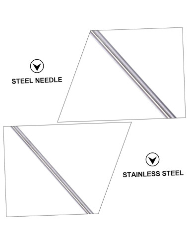 Kit de Modelado de Arcilla 2 Pcs Acero Inoxidable EXCEART