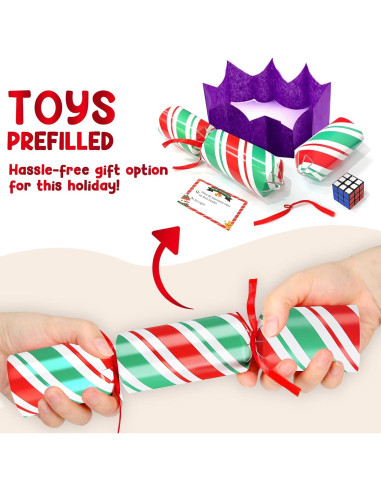 Paquete de 8 Favores de Mesa de Navidad LEASEN con Regalos