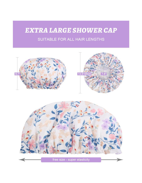 Gorro de Ducha Impermeable Aquior Doble Capa Reutilizable Gorro de Ducha Impermeable Aquior Doble Capa Reutilizable