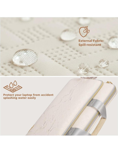 KIZUNA Funda para Laptop 13.6" MacBook Air M2 Beige