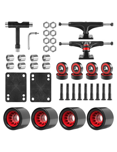 Juego de Skateboard AXDT Ejes 5" Ruedas 60mm Rodamientos ABEC-9