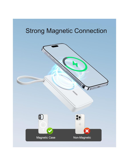 Banco de Poder Magnético Miady 10000mAh Carga Rápida 35W Banco de Poder Magnético Miady 10000mAh Carga Rápida 35W