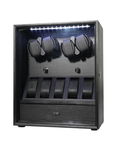 Winder de Reloj ORYX para 4 Relojes Automáticos con 5 Soportes