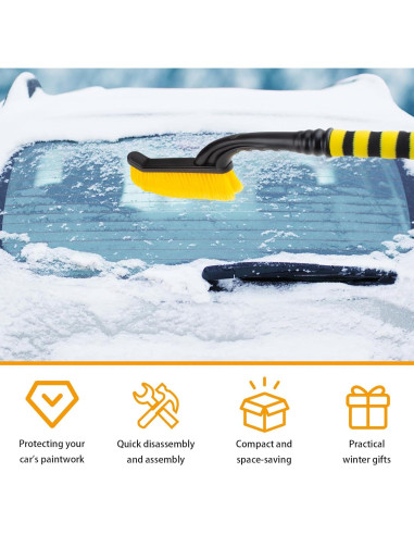 Cepillo de Nieve Desmontable Ecocstm 64.8 cm con Raspador
