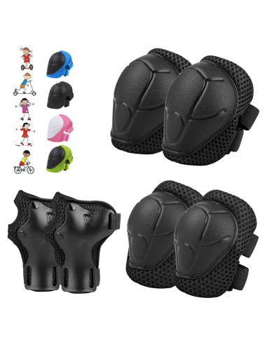 Conjunto de Protección Infantil 6 Piezas WayEee - Rodilleras, Coderas y Muñequera