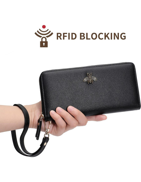 Cartera de Mujer AnnabelZ Larga con Bloqueo RFID 19x10 cm Cartera de Mujer AnnabelZ Larga con Bloqueo RFID 19x10 cm