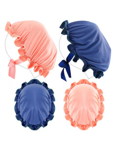 Cubierta Facial UV Jiuguva 4 Piezas para Bronceado - Rosa y Azul