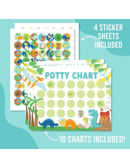 Gráfico de Entrenamiento para el Baño Hadley Designs Dinosaurio 21.6x27.9 cm Gráfico de Entrenamiento para el Baño Hadley Designs Dinosaurio 21.6x27.9 cm