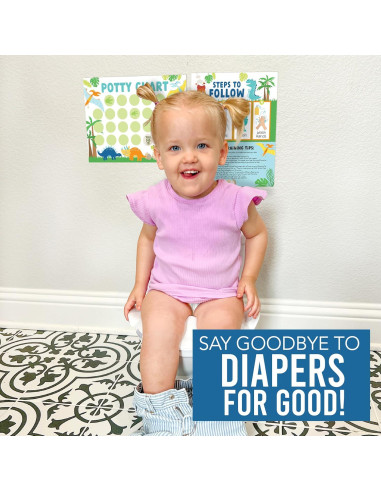 Gráfico de Entrenamiento para el Baño Hadley Designs Dinosaurio 21.6x27.9 cm