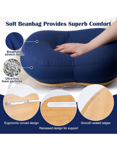 Soporte de Libro CloudTrip CT-116BS Grande Azul Ergonómico