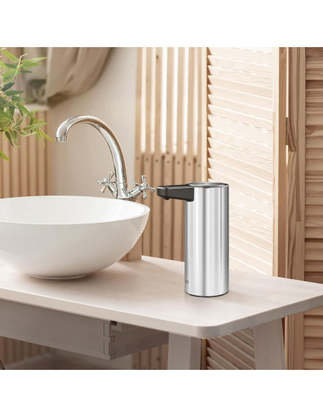 Dispensador de Jabón Automático EKO Aroma Acero Inoxidable 266 ml Dispensador de Jabón Automático EKO Aroma Acero Inoxidable 266 ml
