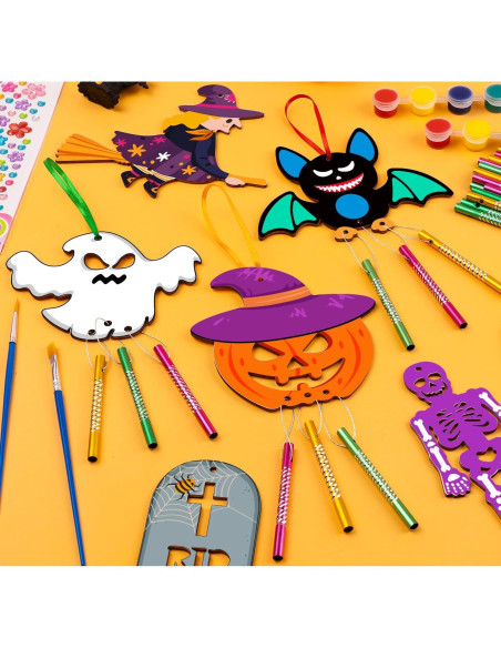 Kit de Campanas de Viento Halloween XJWWHZ 9 Piezas Manualidades Kit de Campanas de Viento Halloween XJWWHZ 9 Piezas Manualidades