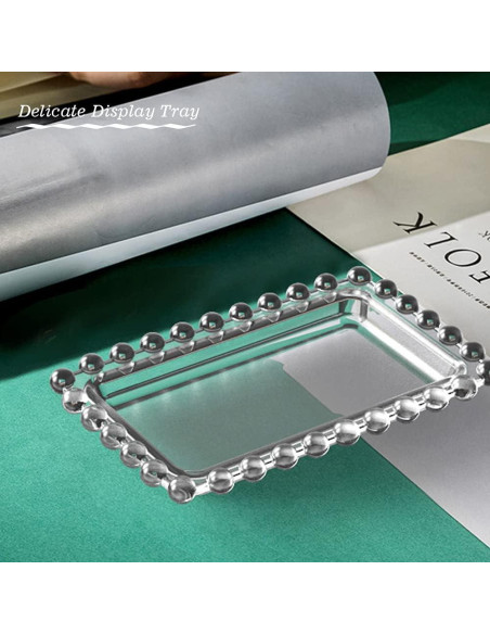 Molde de Bandeja Rectangular Wehous con Bordes de Perlas - Silicona Molde de Bandeja Rectangular Wehous con Bordes de Perlas - Silicona