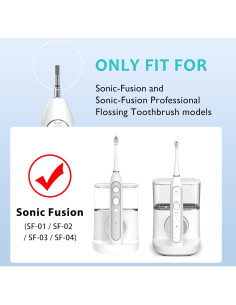 Cabezas de cepillo de repuesto Waterpik Sonic Fusion 3 unidades 2