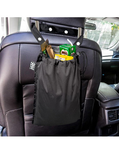 Bolsa de Basura para Auto RMMOORORO Impermeable Negra 26.9x37.1cm
