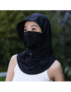 Gorro Balaclava UV para Mujeres con Protector de Cuello y Máscara Facial 2