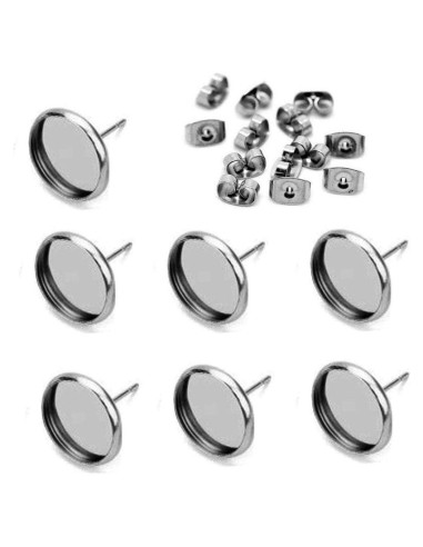 Base de Pendiente Acero Inoxidable 8mm LE SKY 50 Pcs