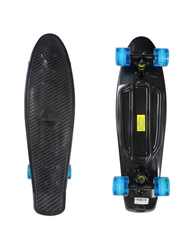 Skateboard Completo RIMABLE 26" para Principiantes Negro