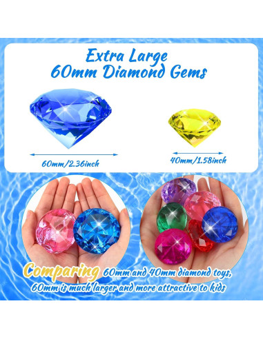 Joyas de Buceo Extra Grandes MARFOREVER 60mm para Piscina
