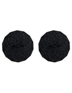 Tapas de Silicona GIR 4 Pulgadas - 2 Pack Negro Hermético
