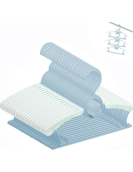Perchas para Bebé HGYZE 20pcs Ajustables 28-36 cm Antideslizantes Perchas para Bebé HGYZE 20pcs Ajustables 28-36 cm Antideslizantes