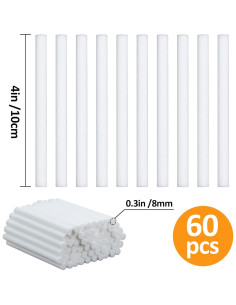 60 Filtros de Algodón MAQIHAN para Humidificador Stick 10.16 cm 2