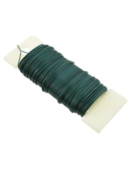 Alambre Floral Metálico HAHIYO Verde 22 Gauge 35 Metros para Manualidades Alambre Floral Metálico HAHIYO Verde 22 Gauge 35 Metros para Manualidades