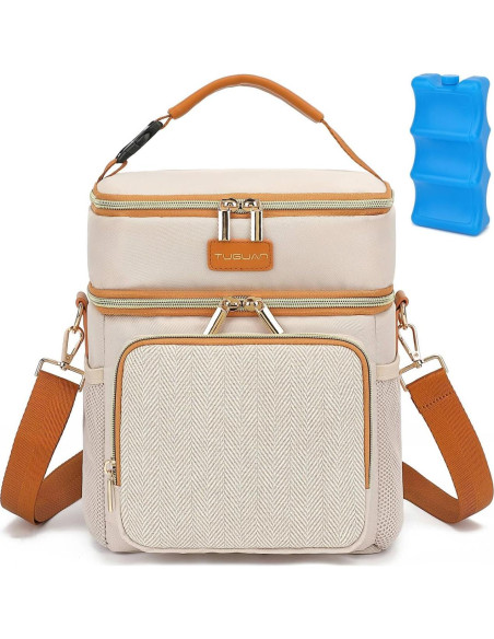 Bolsa de Enfriamiento TUGUAN para Leche Materna 18L Beige Bolsa de Enfriamiento TUGUAN para Leche Materna 18L Beige