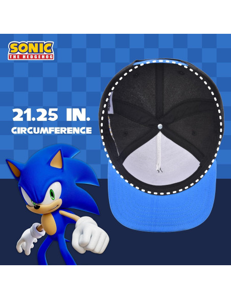Gorra de béisbol ajustable Sonic the Hedgehog para niños Gorra de béisbol ajustable Sonic the Hedgehog para niños