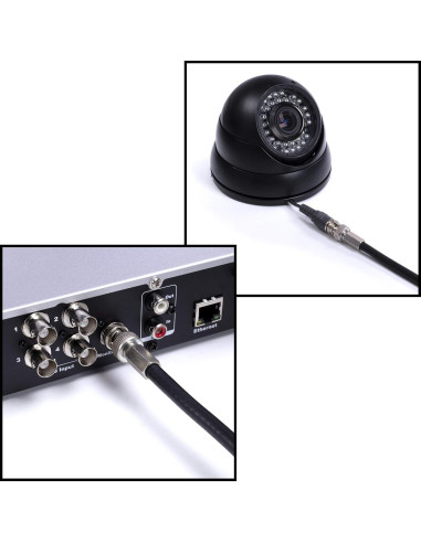 Conectores BNC Enroscar EL CIMPLE CO RG59 - Paquete de 4