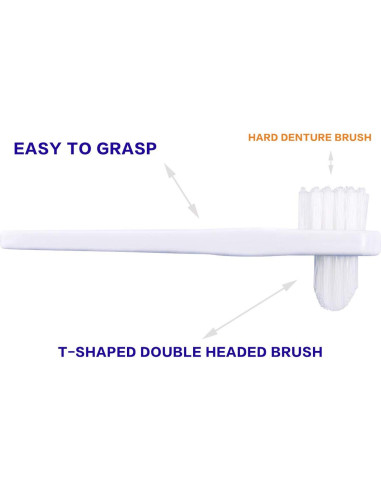 Juego de Cepillos de Limpieza OASISGUEST para Dentaduras
