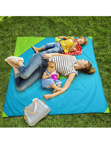Alfombrilla de Juego Munchkin Brica Go Play 147 cm Azul/Verde