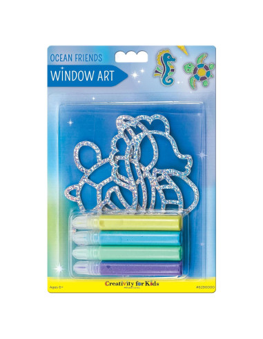 Kit de Arte en Ventana Creatividad para Niños - Amigos del Océano