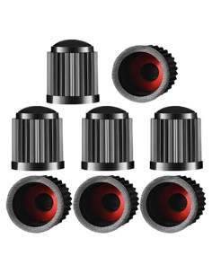 Cubiertas de Válvula de Neumático KITUREK 8PCS Negro