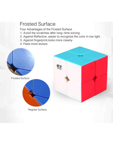 Cubo Mágico 2x2 QIDIS - Rompecabezas ABS para 7 Años+