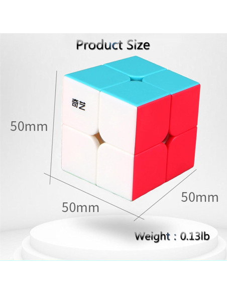 Cubo Mágico 2x2 QIDIS - Rompecabezas ABS para 7 Años+ Cubo Mágico 2x2 QIDIS - Rompecabezas ABS para 7 Años+