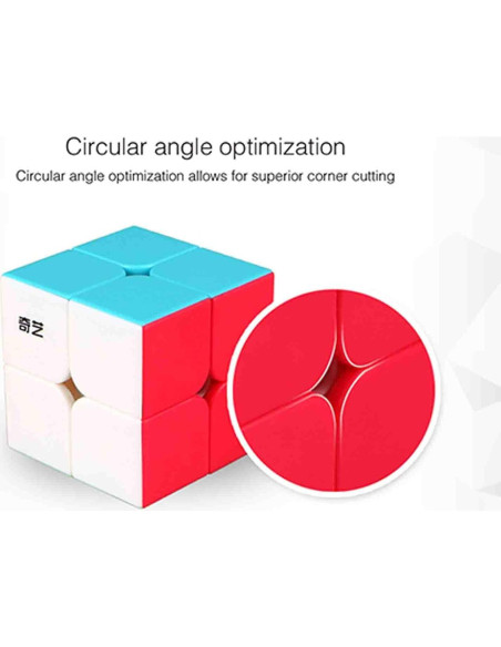 Cubo Mágico 2x2 QIDIS - Rompecabezas ABS para 7 Años+ Cubo Mágico 2x2 QIDIS - Rompecabezas ABS para 7 Años+