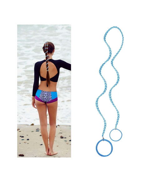 Sujetadores de Cabello Elásticos LOTMIAI 89cm Azul Verde Sujetadores de Cabello Elásticos LOTMIAI 89cm Azul Verde