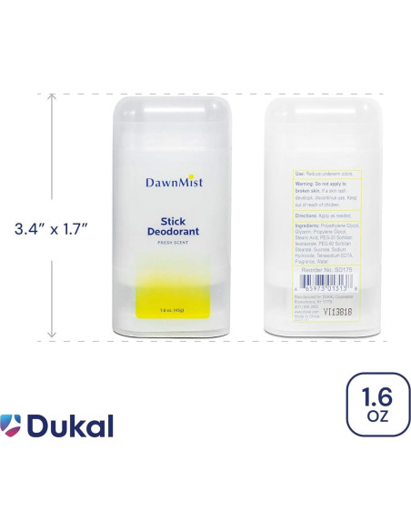 Deodorante Stick DUKAL Aroma Fresco 45 g Libre de Alcohol Deodorante Stick DUKAL Aroma Fresco 45 g Libre de Alcohol