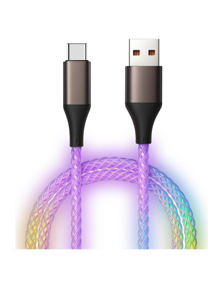 Cable USB C 0.91M Tomoson Carga Rápida LED RGB Compatible iPhone 15 Cable USB C 0.91M Tomoson Carga Rápida LED RGB Compatible iPhone 15